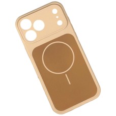 Чехол Apple iPhone 15 Pro, Silicone Case Vision, MagSafe, Desert Gold, Золотой