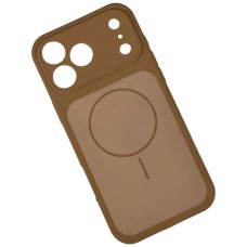 Чехол Apple iPhone 15 Pro, Silicone Case Vision, MagSafe, Коричневый