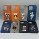 Чохол Apple iPhone 13, Teddy Bear Embroidered, Помаранчевий