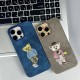 Чохол Apple iPhone 13, Teddy Bear Embroidered, Помаранчевий