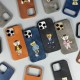 Чохол Apple iPhone 13, Teddy Bear Embroidered, Помаранчевий