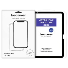 Защитное стекло Apple iPad Air 11 2026, BeCover, 10D, Черный