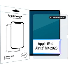 Защитное стекло Apple iPad Air 13 2026, BeCover, Прозрачный