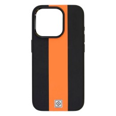 Чохол Apple iPhone 15 Pro Max, Rally, Black-Orange, MagSafe, Чорний
