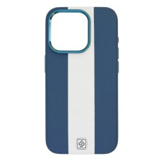 Чохол Apple iPhone 15 Pro Max, Rally, Blue-White, MagSafe, Синій
