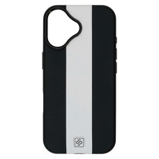 Чохол Apple iPhone 16, Rally, Black-White, MagSafe, Чорний