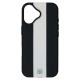 Чехол Apple iPhone 16, Rally, MagSafe, Black-White, Черный