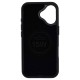 Чехол Apple iPhone 16, Rally, MagSafe, Black-White, Черный