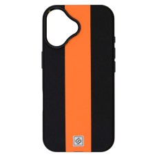 Чохол Apple iPhone 17, Rally, Black-Orange, MagSafe, Чорний