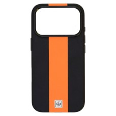 Чохол Apple iPhone 17 Pro Max, Rally, Black-Orange, MagSafe, Чорний