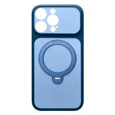 Чохол Apple iPhone 13 Pro, Ummi Full Camera HQ Ring, Navy Blue, MagSafe, Синій