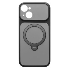 Чохол Apple iPhone 14, Ummi Full Camera HQ Ring, MagSafe, Чорний