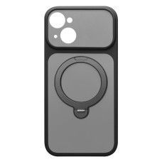 Чохол Apple iPhone 15, Ummi Full Camera HQ Ring, MagSafe, Чорний