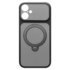 Чохол Apple iPhone 16, Ummi Full Camera HQ Ring, MagSafe, Чорний