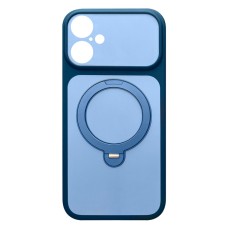Чохол Apple iPhone 17, Ummi Full Camera HQ Ring, Navy Blue, MagSafe, Синій