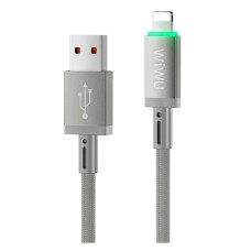 USB кабель Wiwu C081 Maglink Apple iPhone SE 2022, iPhone 14 Pro Max, iPhone 14 Plus, iPhone 14 Pro, iPhone 14, iPhone 13 Pro, iPhone 13 Mini, iPhone 13, iPhone 13 Pro Max, iPhone 12 Mini, iPhone 12 Pro Max, Lightning, 1.0 м., Серый