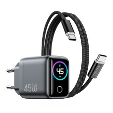 Сетевое зарядное устройство Wiwu CHG500 Voyager, с кабелем, Type-C, серый