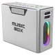 Колонка Bluetooth HiFuture MusicBox, Серебряный