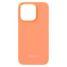 Чохол Apple iPhone 15 Pro Max, Pitaka Ultra Slim, Twill Orange, MagSafe, Малюнок