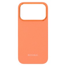 Чохол Apple iPhone 17 Pro Max, Pitaka Ultra Slim, Twill Orange, MagSafe, Малюнок