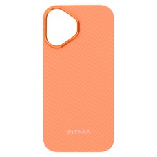 Чохол Apple iPhone 17, Pitaka Ultra Slim, Twill Orange, MagSafe, Малюнок