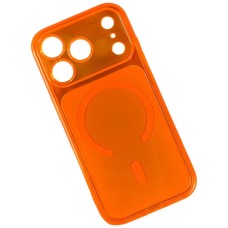 Чохол Apple iPhone 13, Neon Pulse, MagSafe, Помаранчевий
