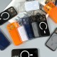 Чохол Apple iPhone 13, Neon Pulse, MagSafe, Помаранчевий