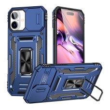 Чохол Apple iPhone 17, Epik Camshield Army Ring, Navy, Синій