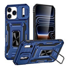 Чохол Apple iPhone 17 Pro, Epik Camshield Army Ring, Navy, Синій