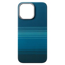 Чохол Apple iPhone 16 Pro, Carbon Style, MagSafe, Синій
