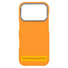 Чохол Apple iPhone 16 Pro, Carbon Style, MagSafe, Помаранчевий