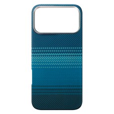 Чохол Apple iPhone 17 Pro, Carbon Style, MagSafe, Синій