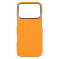 Чохол Apple iPhone 17 Pro, Carbon Style, MagSafe, Помаранчевий