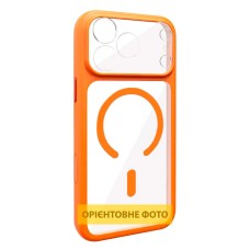 Чохол Apple iPhone 13, GETMAN Moon Clear, MagSafe, Помаранчевий