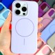 Чехол Apple iPhone 15, Air Beats, MagSafe, Лиловый