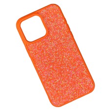 Чохол Apple iPhone 13 Pro Max, Swarovski Diamonds, Помаранчевий