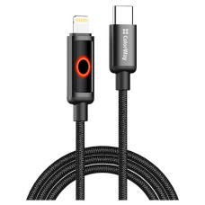USB кабель ColorWay CW-CBPDCL103-BK Apple iPhone SE 2022, iPhone 14 Pro Max, iPhone 14 Plus, iPhone 14 Pro, iPhone 14, iPhone 13 Pro, iPhone 13 Mini, iPhone 13, iPhone 13 Pro Max, iPhone 12 Mini, iPhone 12 Pro Max, Lightning, 1.0 м., Черный