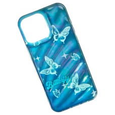 Чохол Apple iPhone 12 Pro Max, Wave Dream, Blue Butterflies, Малюнок
