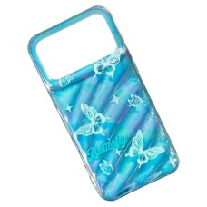 Чохол Apple iPhone 17 Pro Max, Wave Dream, Blue Butterflies, Малюнок
