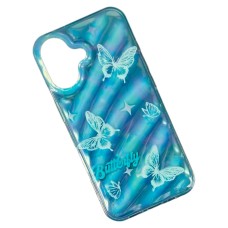 Чохол Apple iPhone 17, Wave Dream, Blue Butterflies, Малюнок