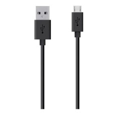 USB кабель, MicroUSB, 1.0 м., Черный
