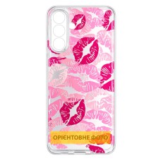 Чохол Motorola Moto G17 Power, Epik Clear Joy, Kissing Pattern, Малюнок