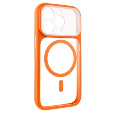 Чохол Apple iPhone 13 Pro, GETMAN Moon Clear, MagSafe, Помаранчевий